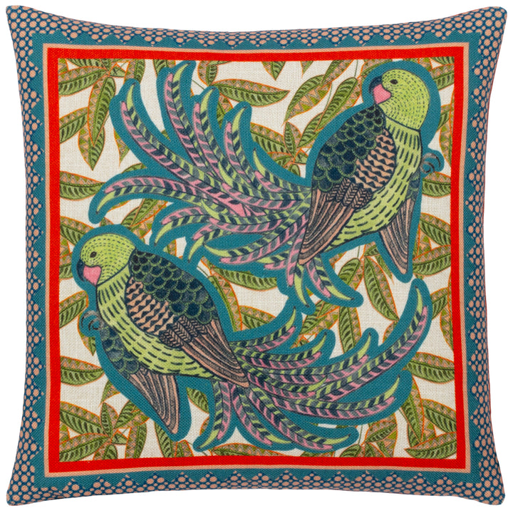 KARASI PARROTS 43X43 CUSHION CASE MULTI