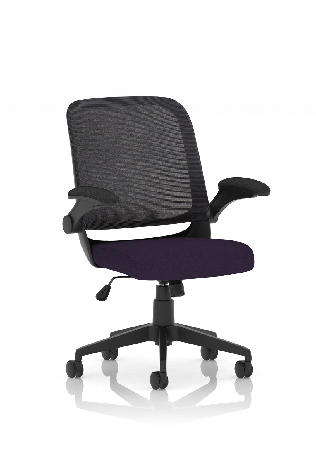 Crew Task Operator Mesh Chair With Folding Arms