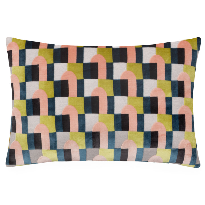 KEELA 35X50 CUSHION CASE PINK/AVO GREEN
