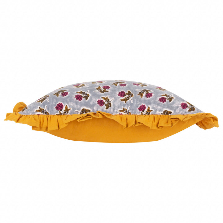 KEMBLE 45X45 CUSHION CASE DELPH BLUE/GOLD