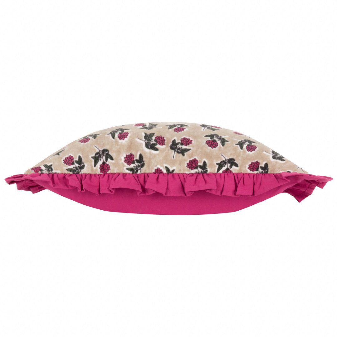 KEMBLE 45X45 CUSHION CASE VIOLET/CERISE