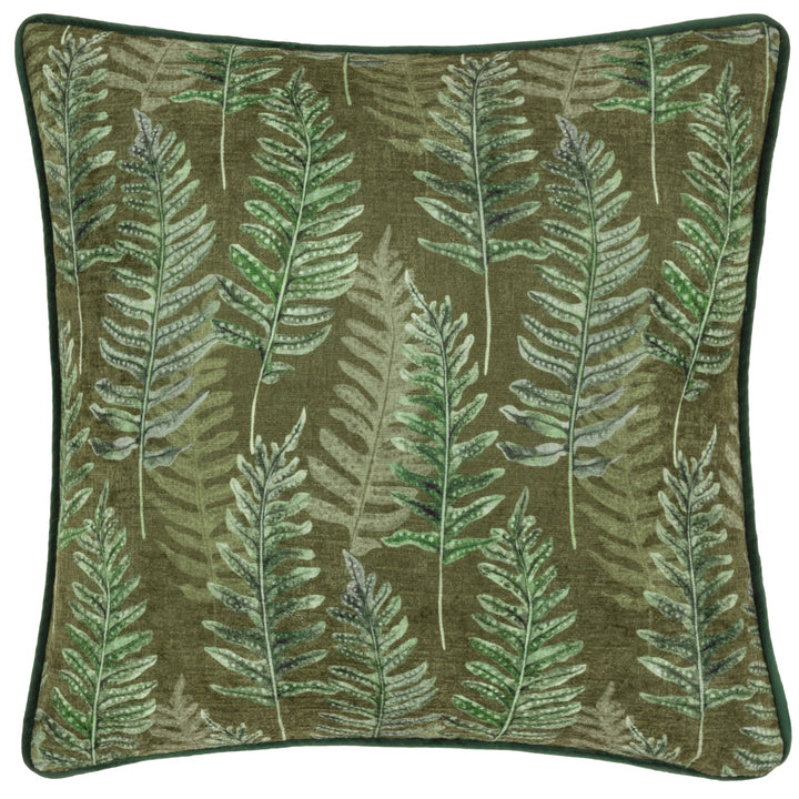 KIELDER FOREST 43X43 CUSHION CASE FERN KHAKI