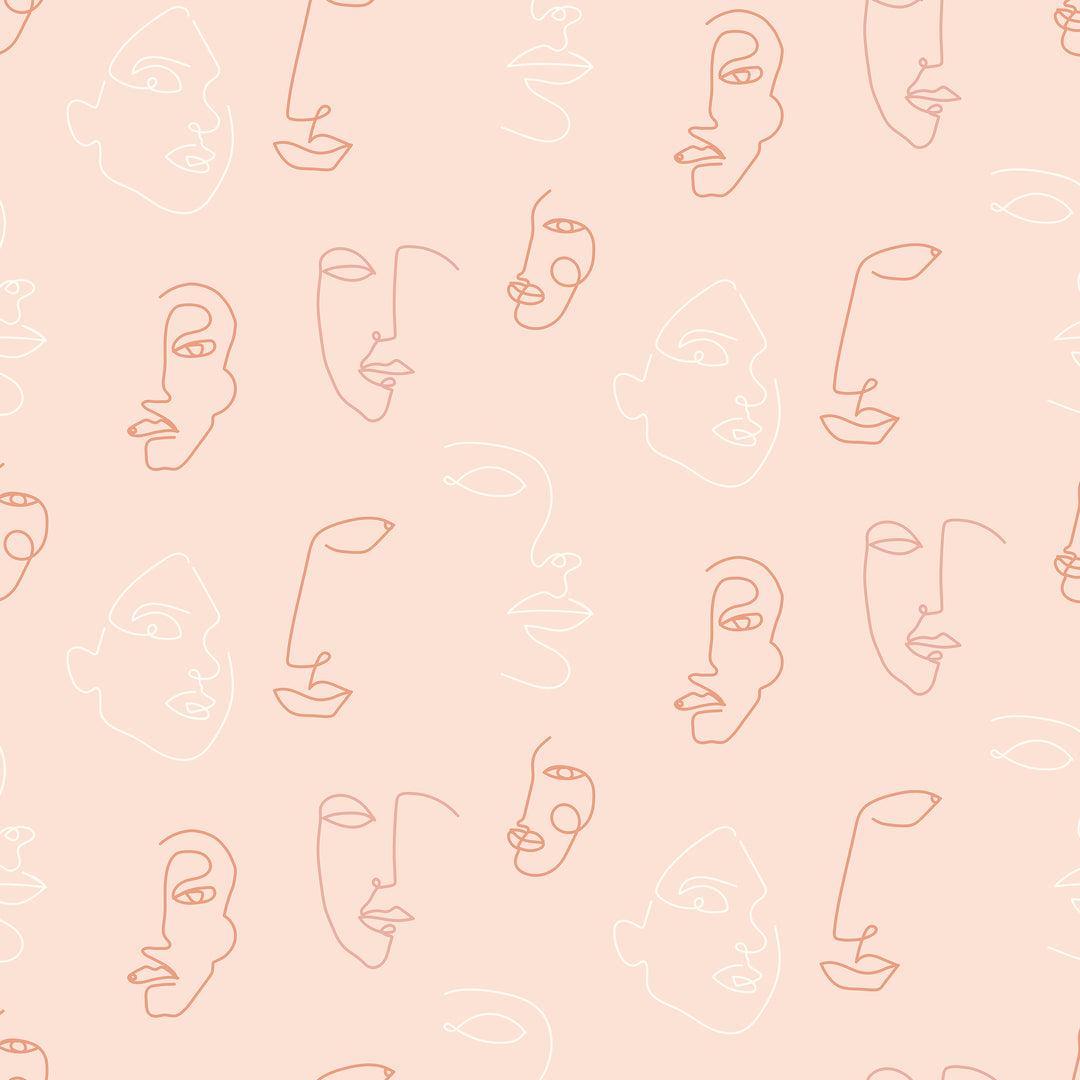 Kindred Wallpaper Blush Pink Sample