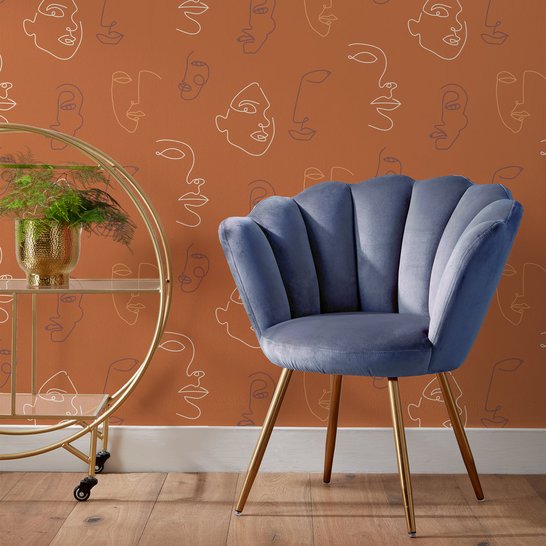 KINDRED WALLPAPER TERRACOTTA/CORAL