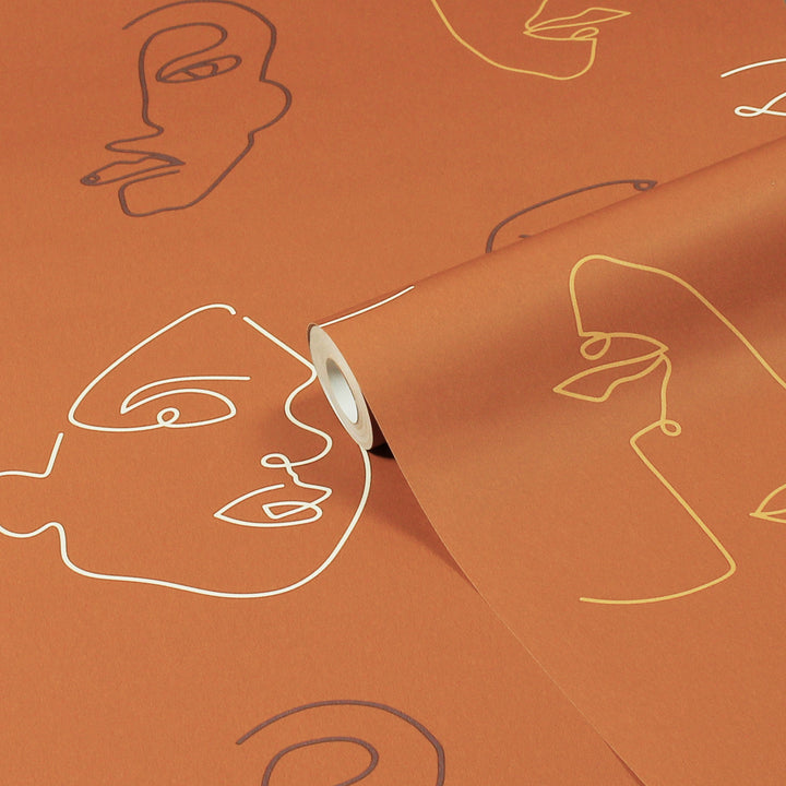 KINDRED WALLPAPER TERRACOTTA/CORAL