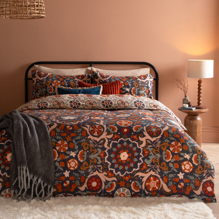 Kinfolk Super King Duvet Set Denim Blue