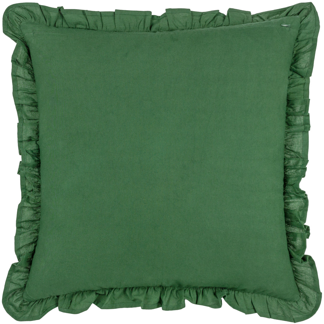 KIRKTON 50X50 CUSHION CASE BOTTLE GREEN