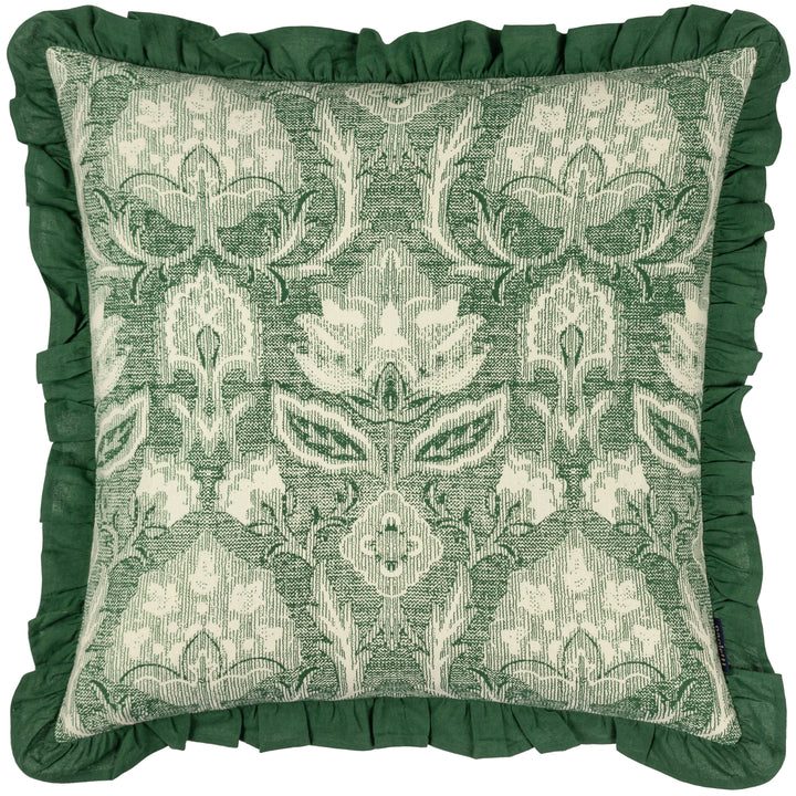 KIRKTON 50X50 CUSHION CASE BOTTLE GREEN