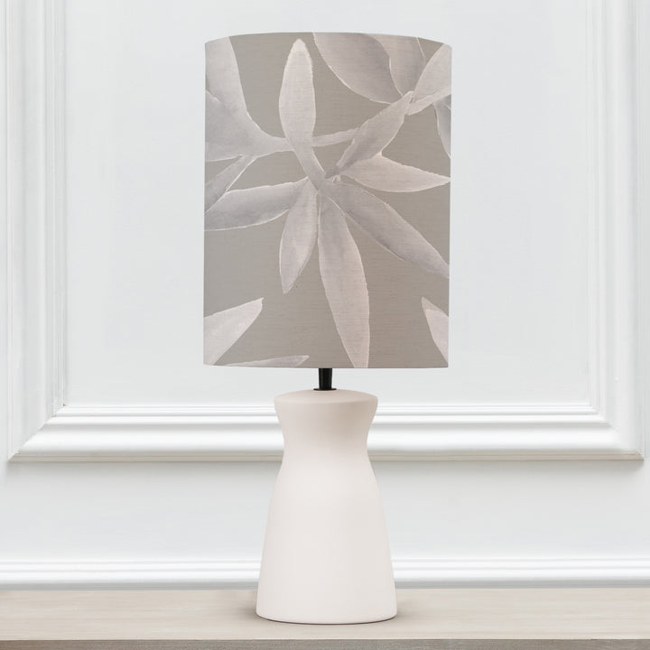 Albury Table Lampbase Ecru/Silverwood Anna 25x35cm Lampshade Snow - image 2