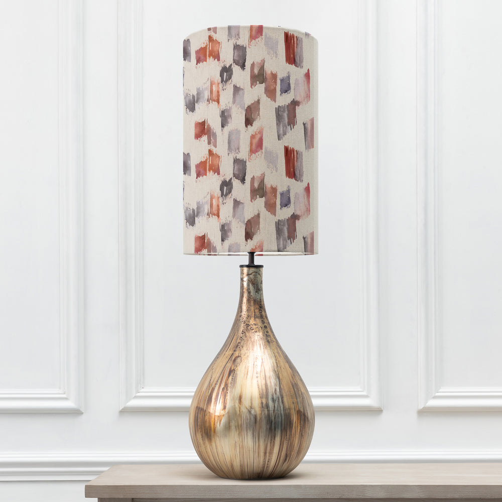 Allegra Table Lampbase Glass/Arwen Anna 30x50cm Lampshade Rosewater - image 2