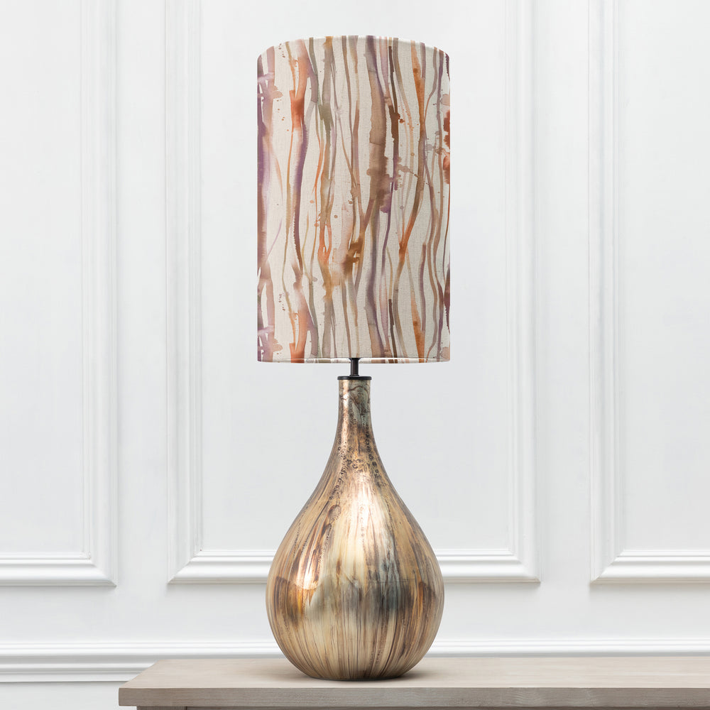 Allegra Table Lampbase Glass/Falls Anna 30x50 Cm Lampshade Ironstone - image 2