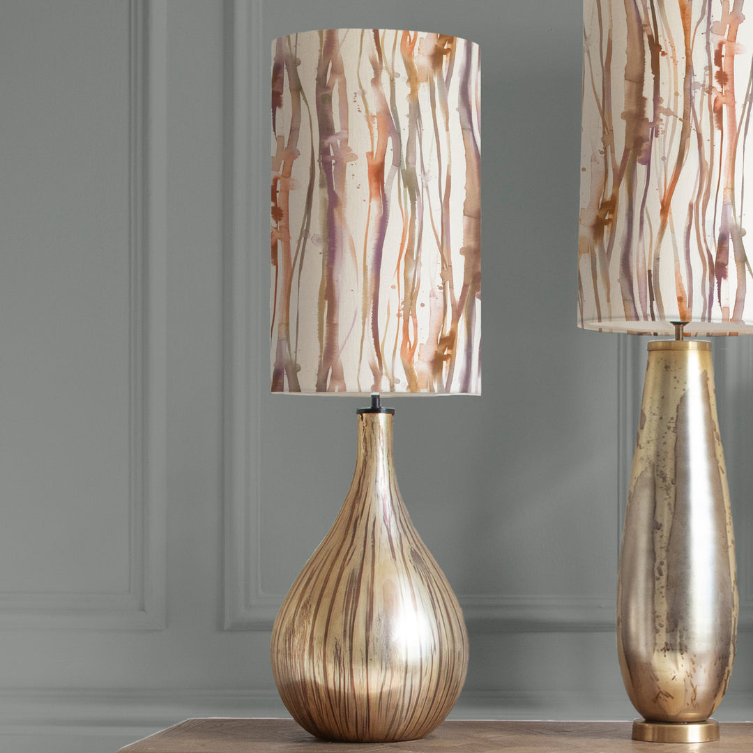 Allegra Table Lampbase Glass/Falls Anna 30x50 Cm Lampshade Ironstone