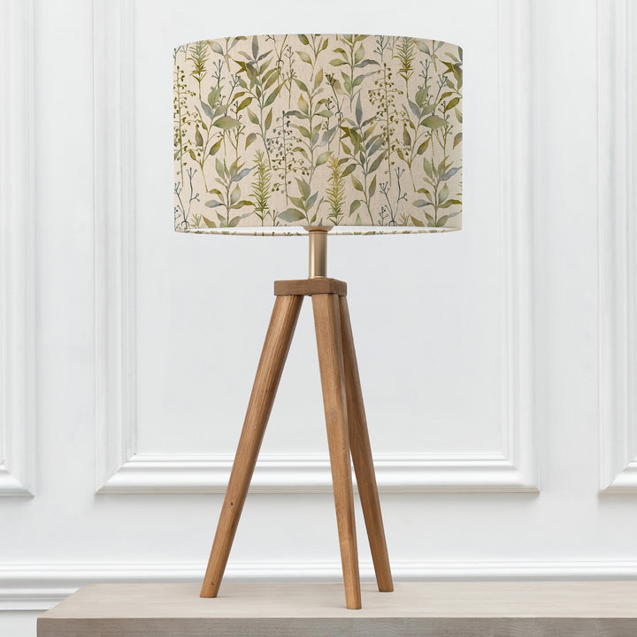 ARATUS TABLE LAMPBASE NUT/ABERDUNA EVA 40CM LAMPSHADE GREEN