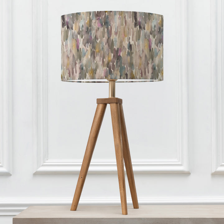 Aratus Table Lampbase Nut/Azima EVA 40cm Lampshade Ironstone - image 2