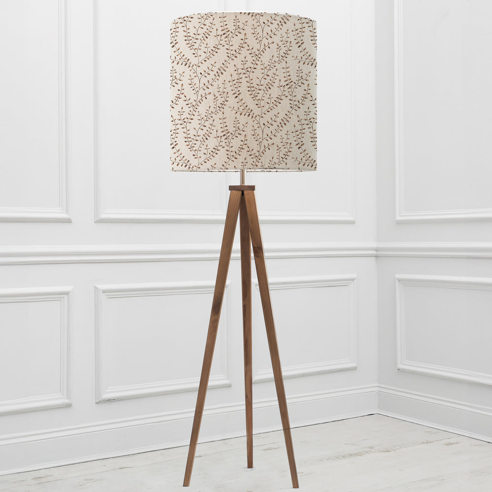 Aratus Floor Lampbase Nut/Eden Anna 48cm Lampshade Sienna - image 2