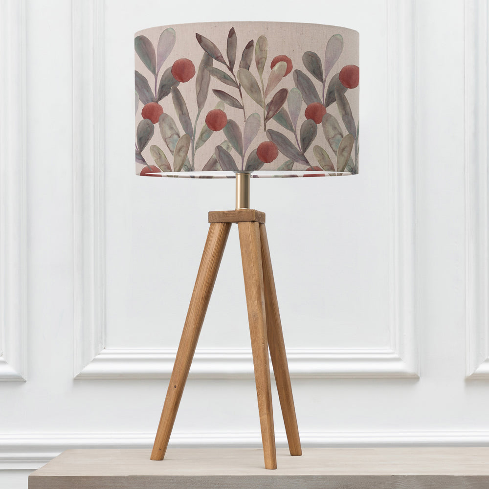 Aratus Table Lampbase Nut/Katsura EVA 40cm Lampshade Mulberry - image 2