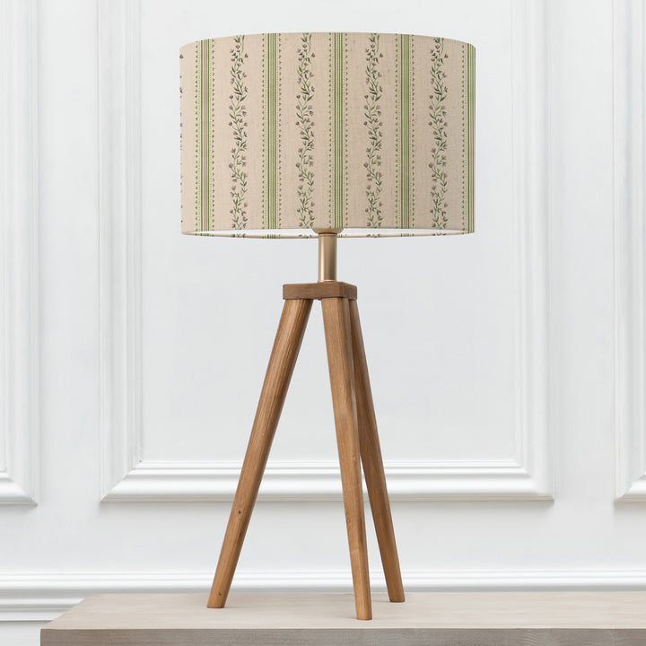 Aratus Floor Lampbase Nut/Primavera EVA 40cm Lampshade Clover - image 2