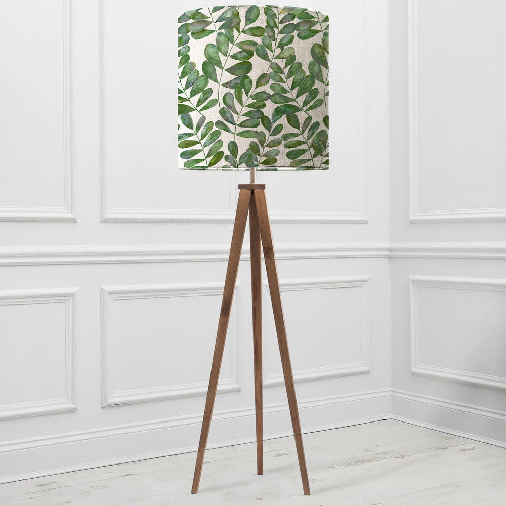 Aratus Floor Lampbase Nut/Rowan Anna 48x50cm Lampshade Apple - image 2