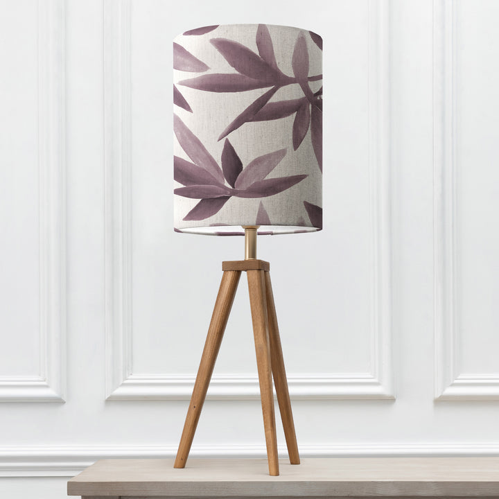 ARATUS TABLE LAMPBASE NUT/SILVERWOOD ANNA 30X40CM LAMPSHADE DUSK