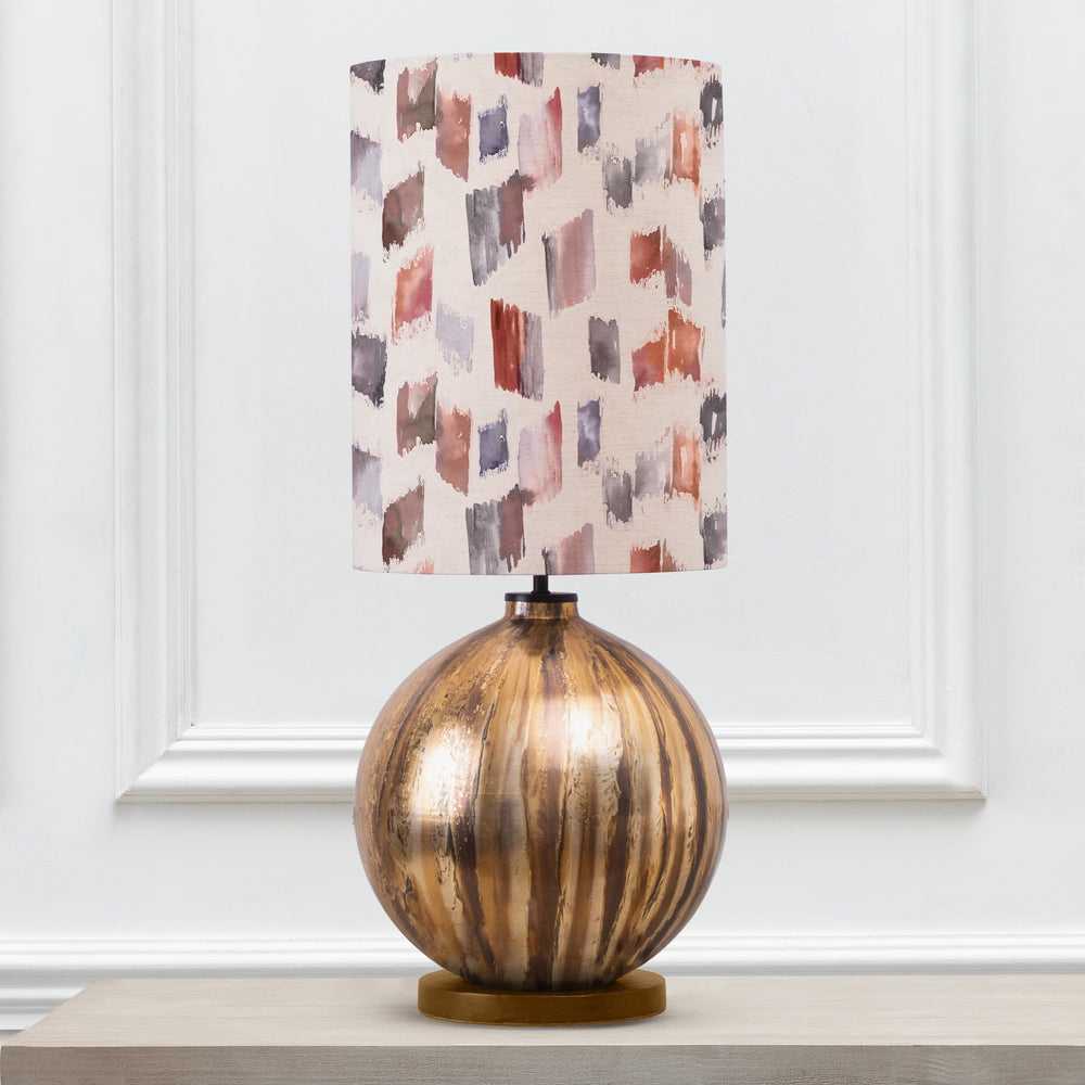 Belina Table Lampbase Glass/Arwen Anna 33x45cm Lampshade Rosewater - image 2