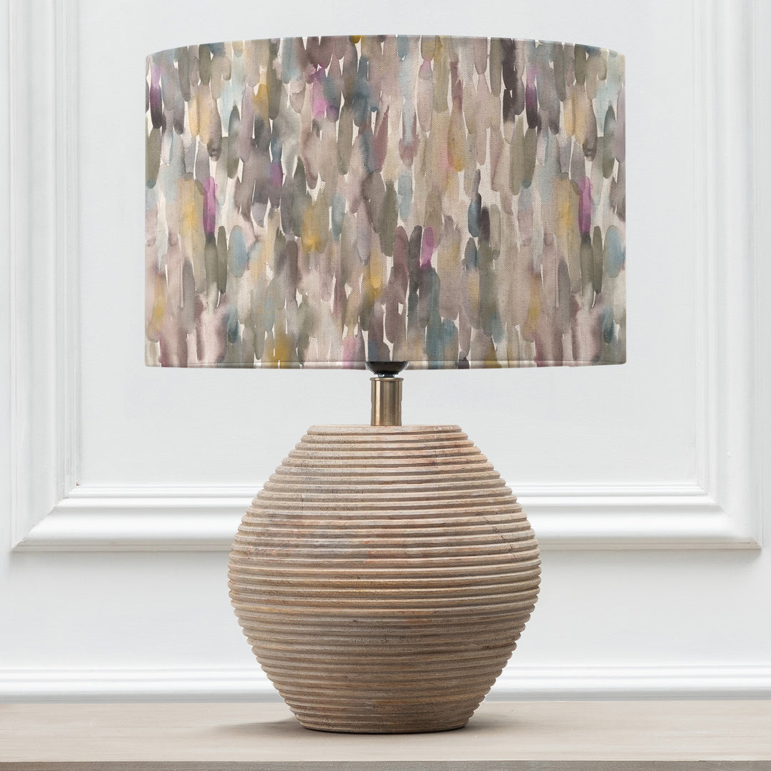 Cerys Table Lampbase White/Azima EVA 40cm Lampshade Ironstone - image 2