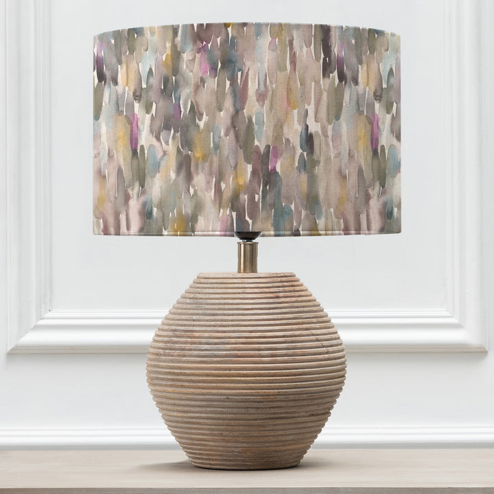 Cerys Table Lampbase White/Azima EVA 40cm Lampshade Ironstone - image 2
