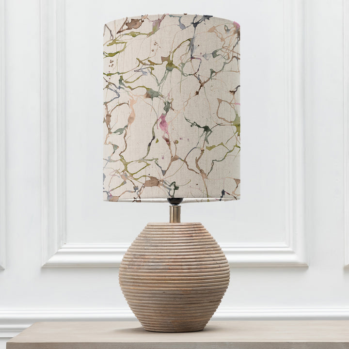 Cerys Table Lampbase White/Carrara Anna 30cm Lampshade Meadow - image 2