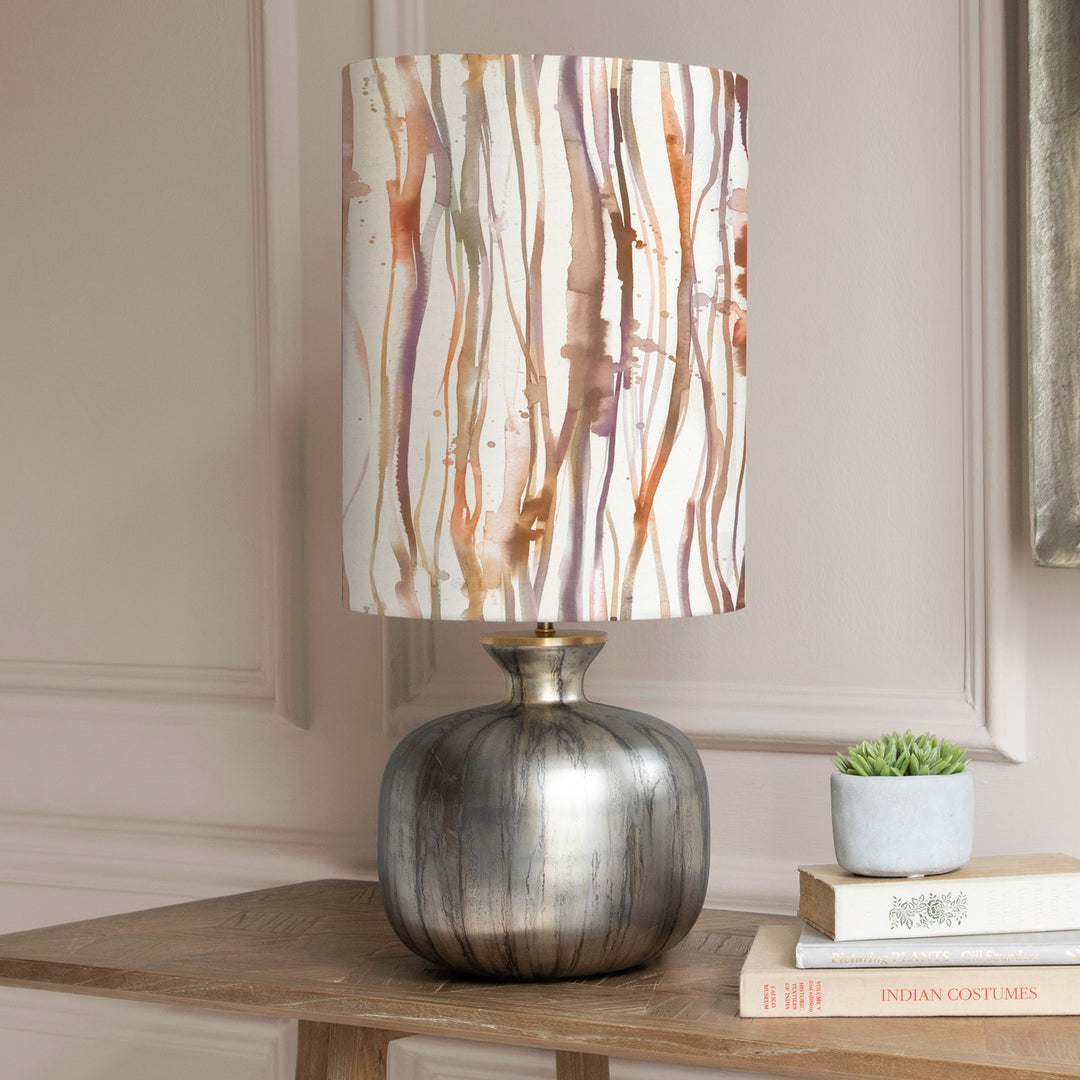 Elphaba Table Lampbase Glass/Falls Anna 30x40 Cm Lampshade Ironstone