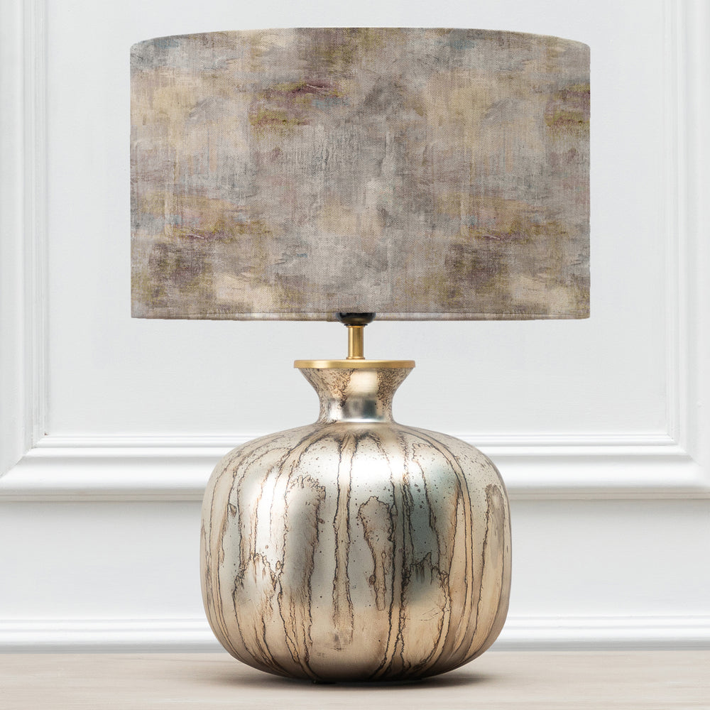 Elphaba Table Lampbase Glass/Monet EVA 37cm Lampshade Ironstone - image 2