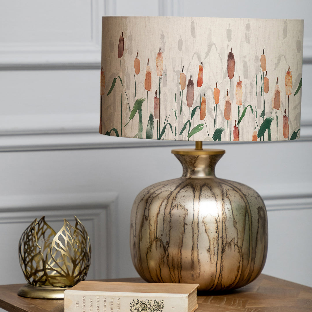 Elphaba Table Lampbase Glass/Saroma EVA 37cm Lampshade Peridot