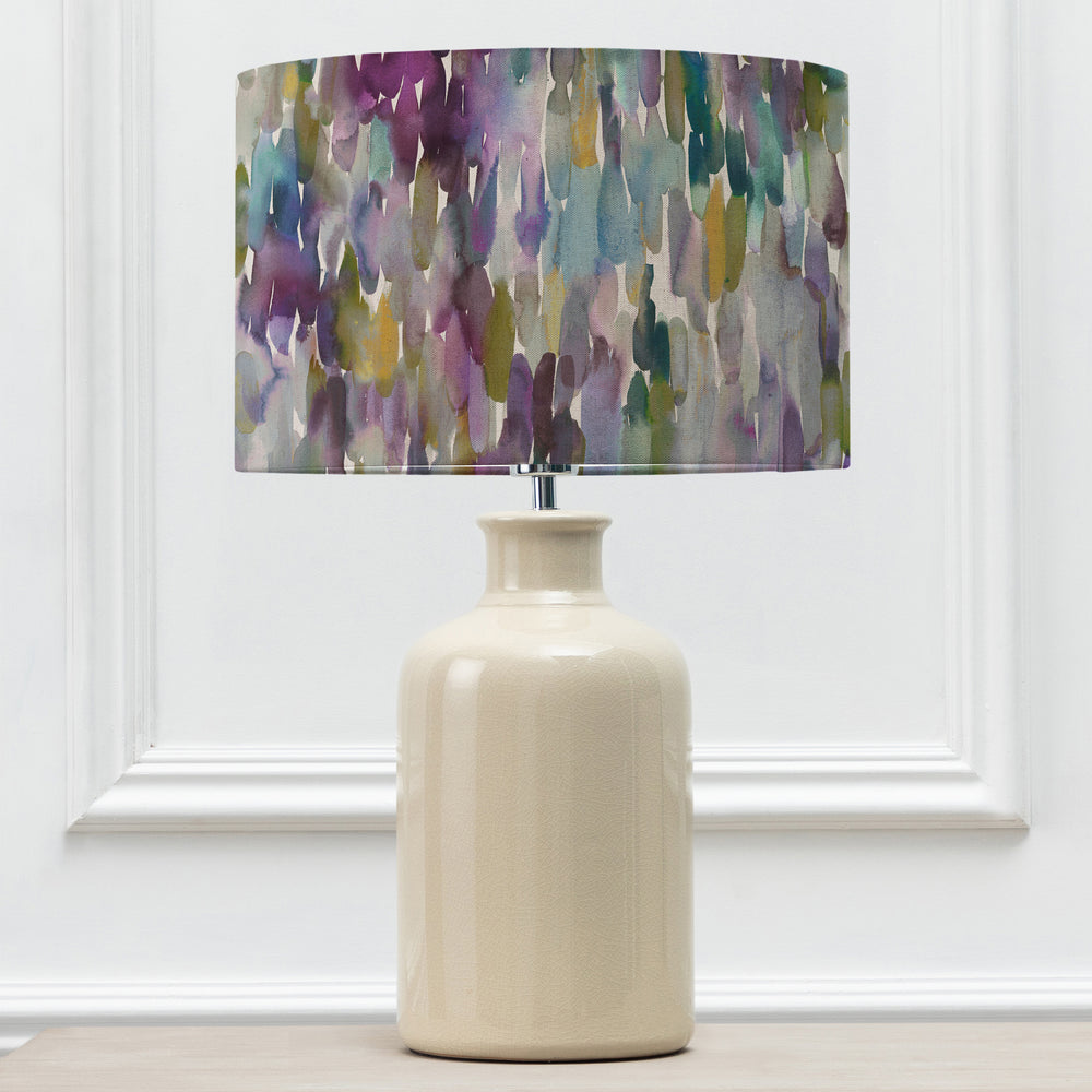 Elspeth Table Lampbase Cream/Azima EVA 40cm Lampshade Indigo - image 2
