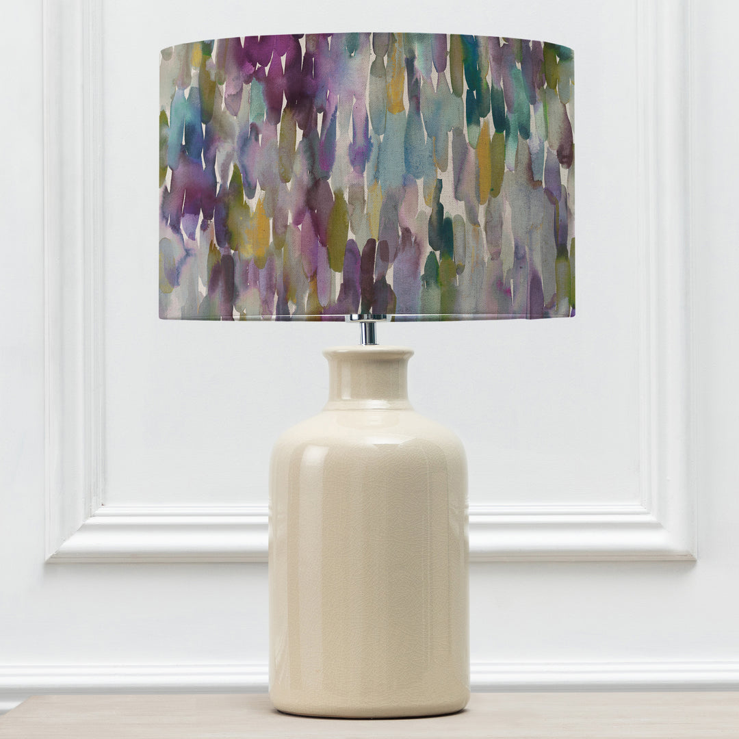 Elspeth Table Lampbase Cream/Azima EVA 40cm Lampshade Indigo - image 2