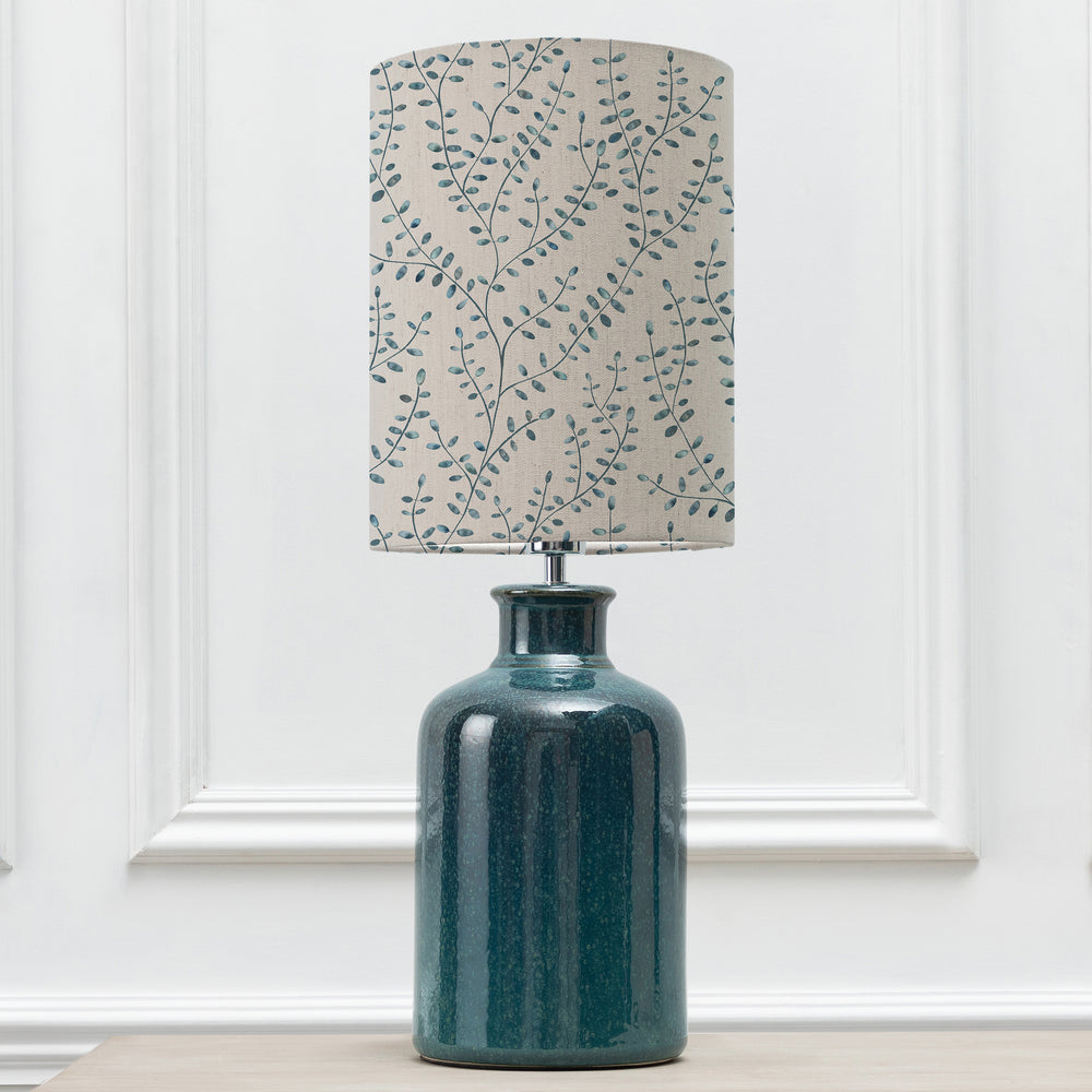 Elspeth Table Lampbase Aqua/Eden Anna 25cm Lampshade Ocean - image 2