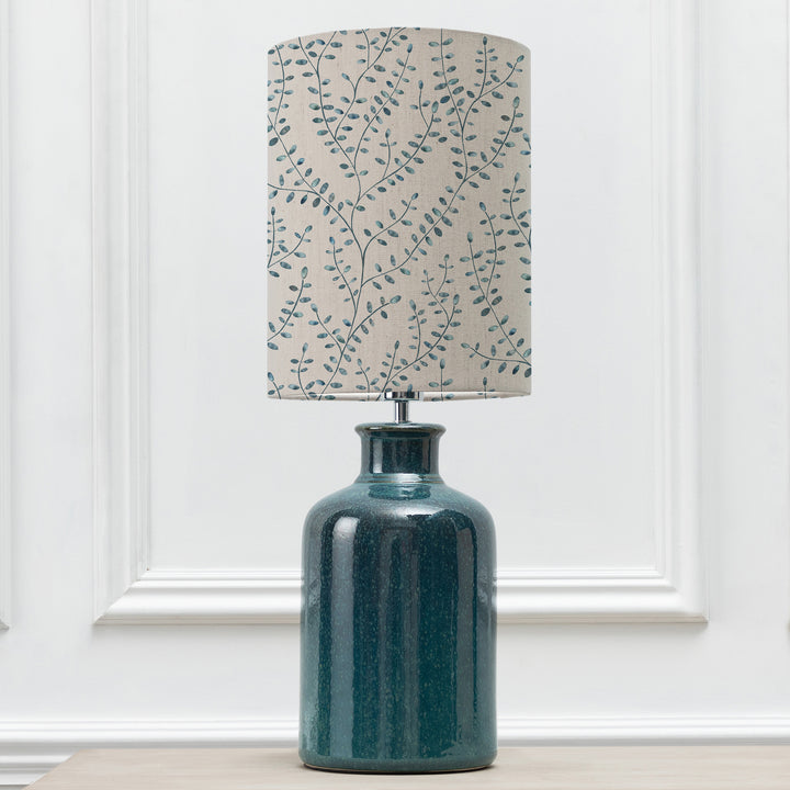 Elspeth Table Lampbase Aqua/Eden Anna 25cm Lampshade Ocean - image 2