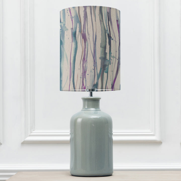 Elspeth Table Lampbase Duck Egg/Falls Anna 25x35 Cm Lampshade Indigo - image 2