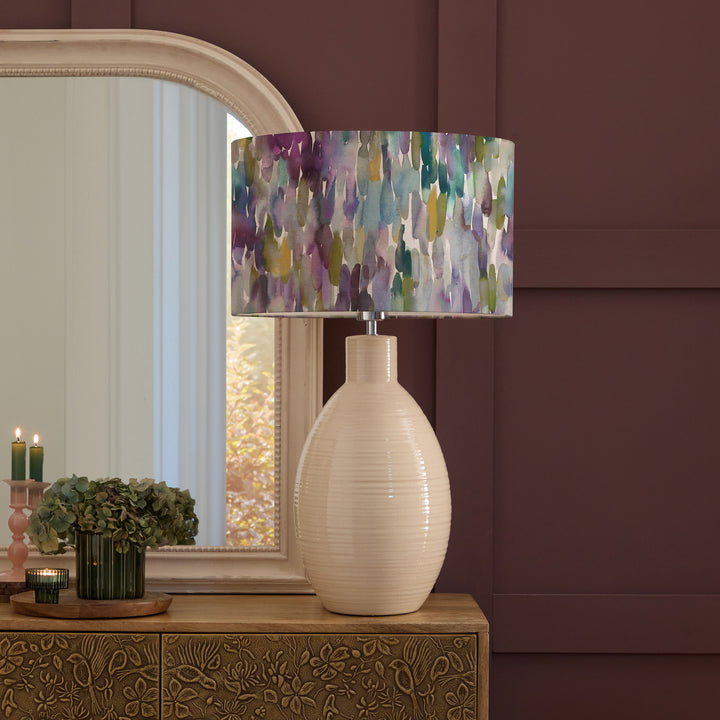 Epona Table Lampbase Cream/Azima EVA 40cm Lampshade Indigo - image 8