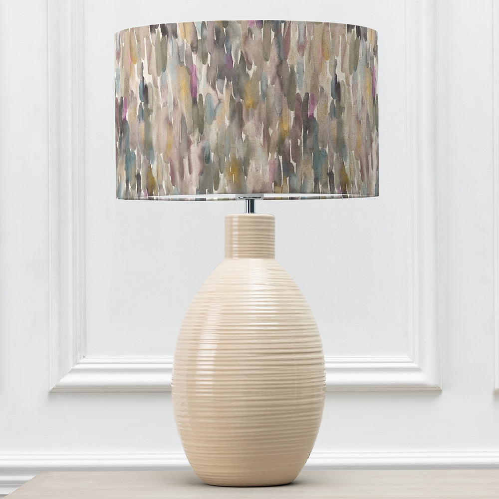 Epona Table Lampbase Cream/Azima EVA 40cm Lampshade Ironstone - image 2