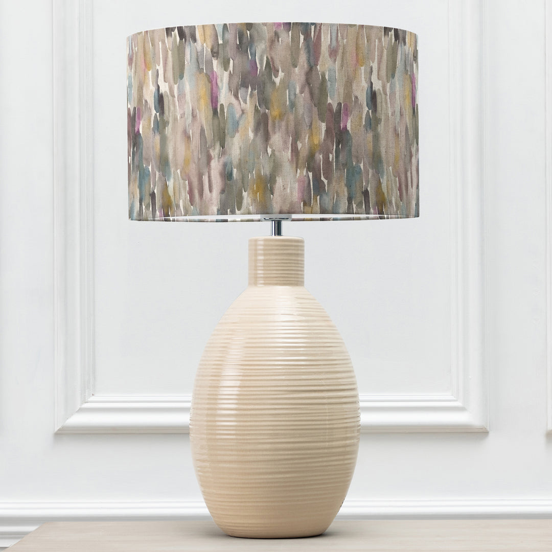 Epona Table Lampbase Cream/Azima EVA 40cm Lampshade Ironstone - image 2