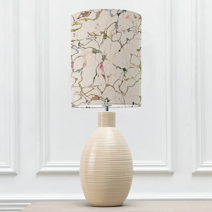 EPONA TABLE LAMPBASE CREAM/CARRARA ANNA 30CM LAMPSHADE MEADOW