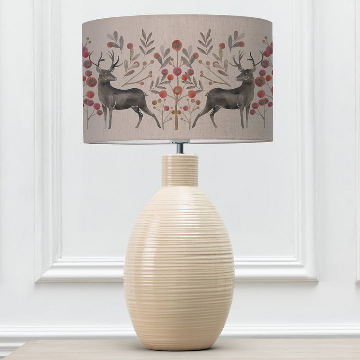 EPONA TABLE LAMPBASE CREAM/EDO EVA 40CM LAMPSHADE MULBERRY