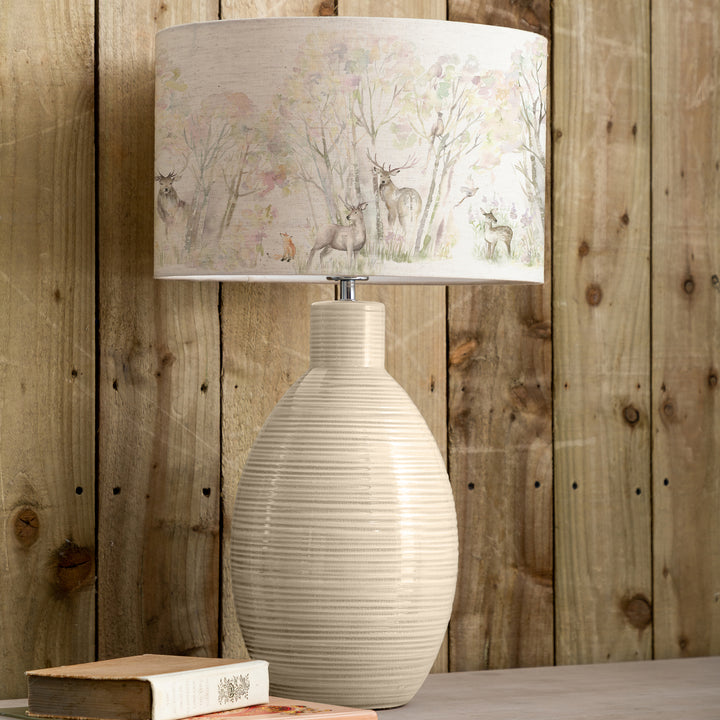 Epona Table Lampbase Cream/Enchanted Forest EVA 40cm Lampshade Forest - image 9