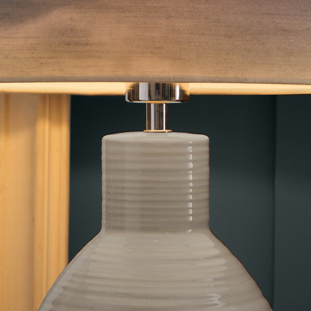 Epona Table Lampbase Duck Egg/Fjord EVA 40cm Lampshade Loch - image 5