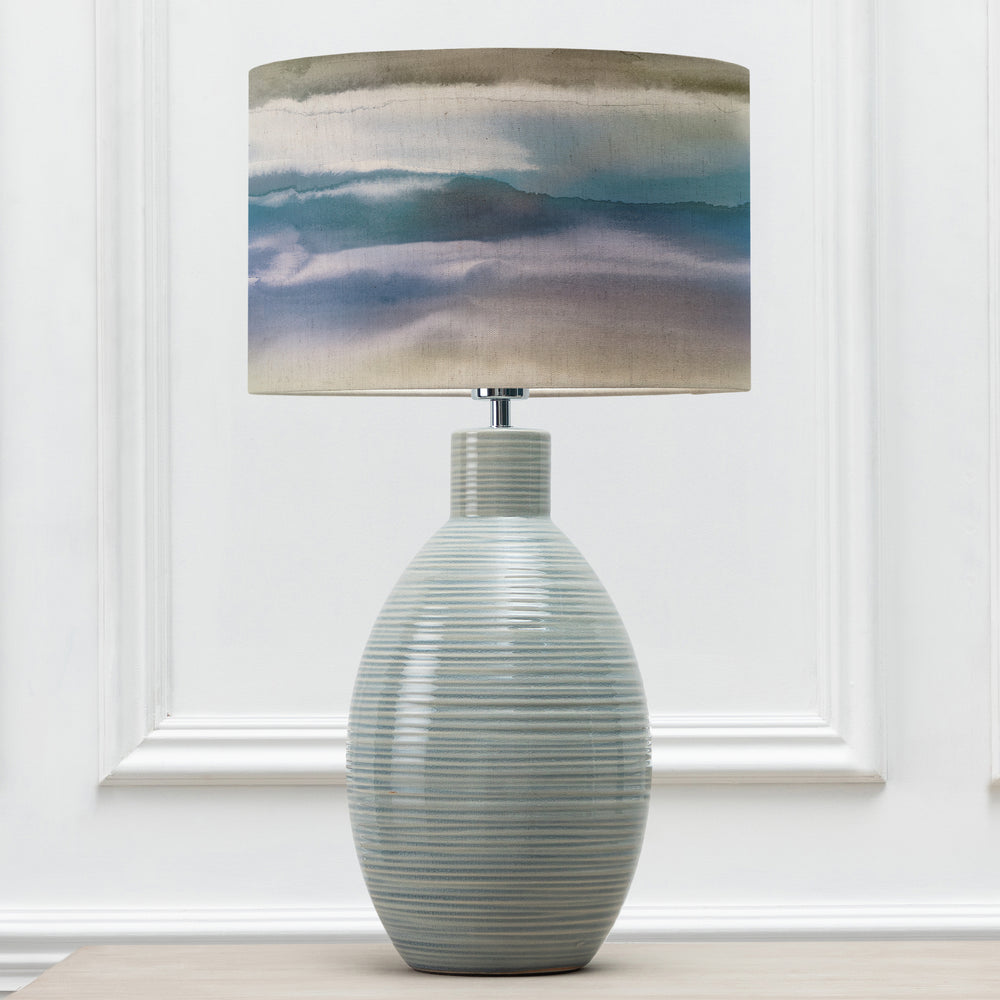 Epona Table Lampbase Duck Egg/Fjord EVA 40cm Lampshade Loch - image 2