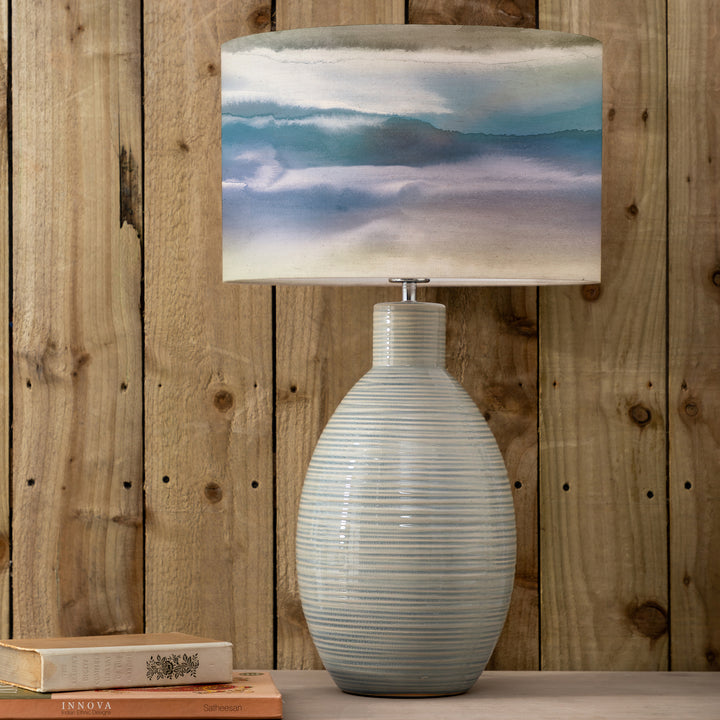 Epona Table Lampbase Duck Egg/Fjord EVA 40cm Lampshade Loch - image 9