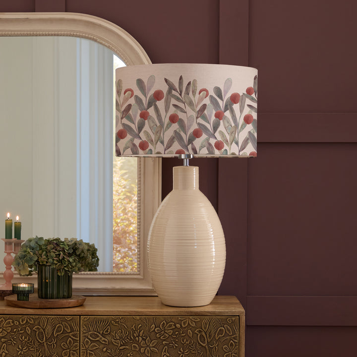 Epona Table Lampbase Cream/Katsura EVA 40cm Lampshade Mulberry - image 8