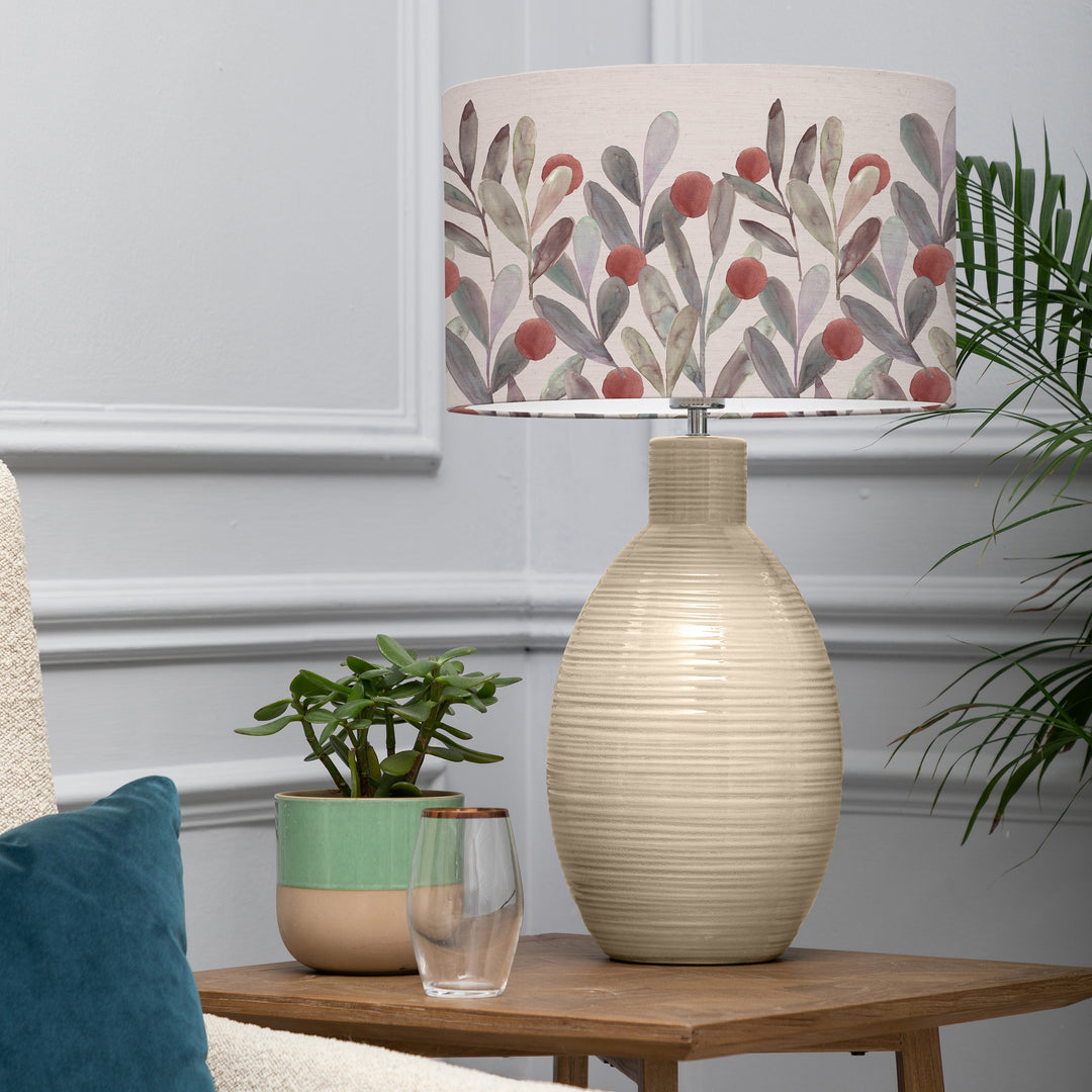 Epona Table Lampbase Cream/Katsura EVA 40cm Lampshade Mulberry - image 9