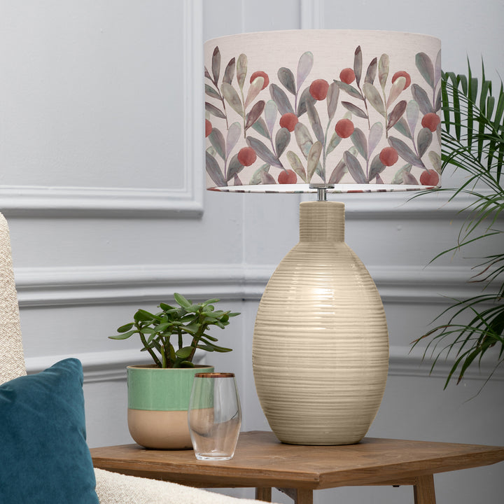 Epona Table Lampbase Cream/Katsura EVA 40cm Lampshade Mulberry - image 9