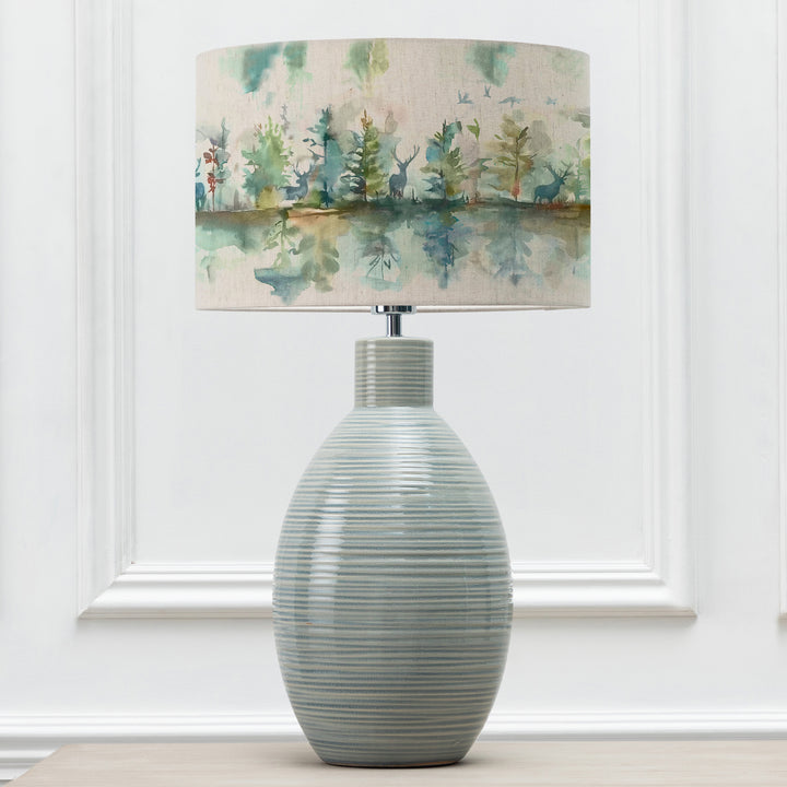 EPONA TABLE LAMPBASE DUCK EGG/WILDERNESS EVA 40CM LAMPSHADE TOPAZ