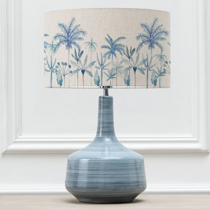 ERIS TABLE LAMPBASE COBALT/COZZO COBALT EVA 37CM LAMPSHADE BLUE