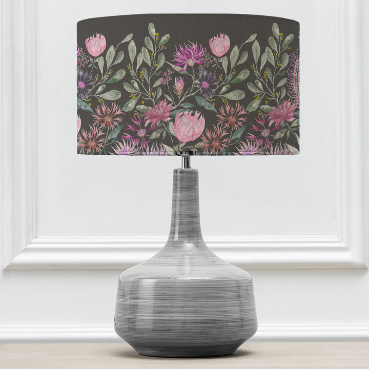 Eris Table Lampbase Slate/Fortazela EVA 37cm Lampshade Onyx - image 2